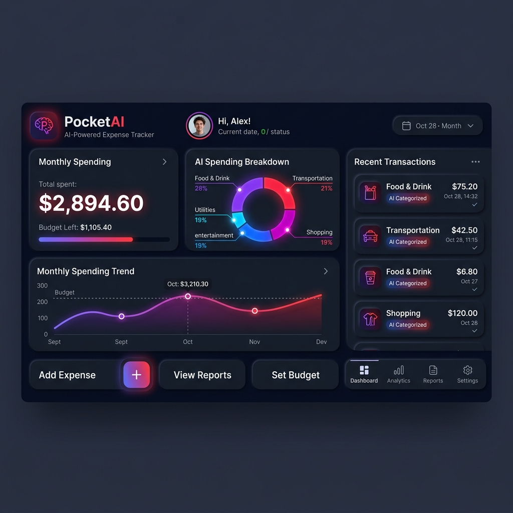 PocketAI — Offline AI Expense Tracker